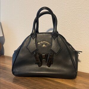Vivienne Westwood Black Satchel with Bow Detail